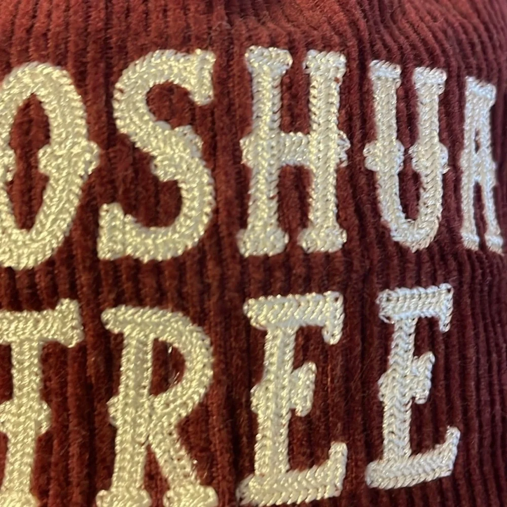 Mad Engine Joshua Tree Maroon Corduroy Off White Mesh Snapback Hat Cap OS